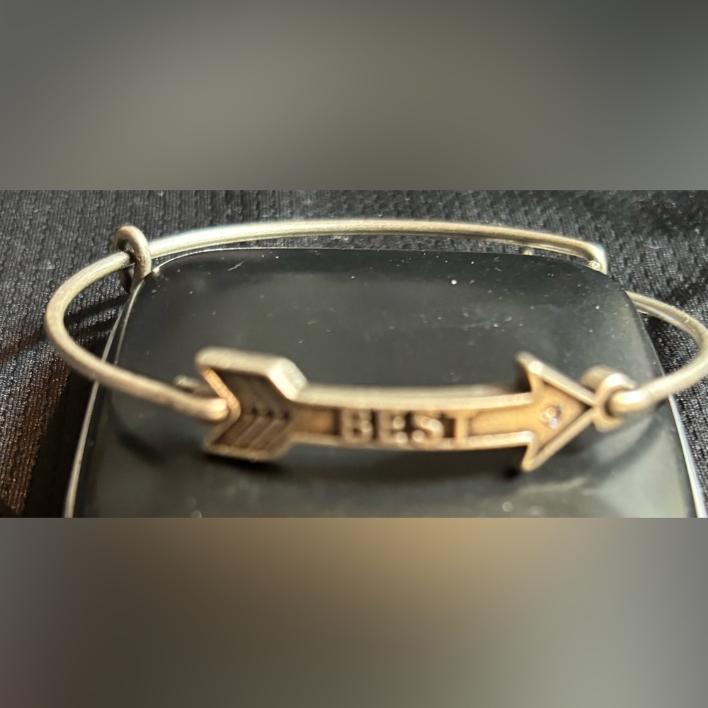 Alex and Ani "Best" arrow charm bangle bracelet.